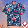 Chicago Cubs Logo All Over Print Navy Hawaiian Shirt, Unique Gifts For Friends - Vesles2014S 1