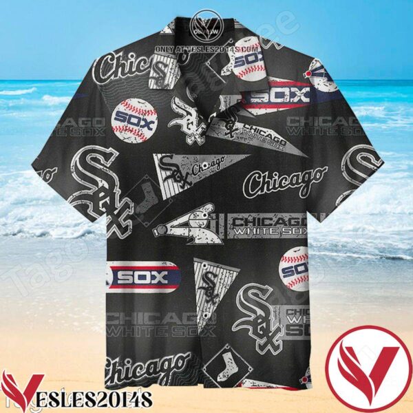 Chicago White Sox Chicago Baseball Team Black Hawaiian Shirt, Unique Gifts For Friends - Vesles2014S 1