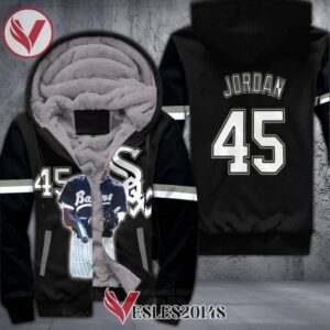 Chicago White Sox Mashed Up Michael Jordan 45 Player Black 3D Fleece Hoodie, Best Outfit For Fans Sport - Vesles2014S 1
