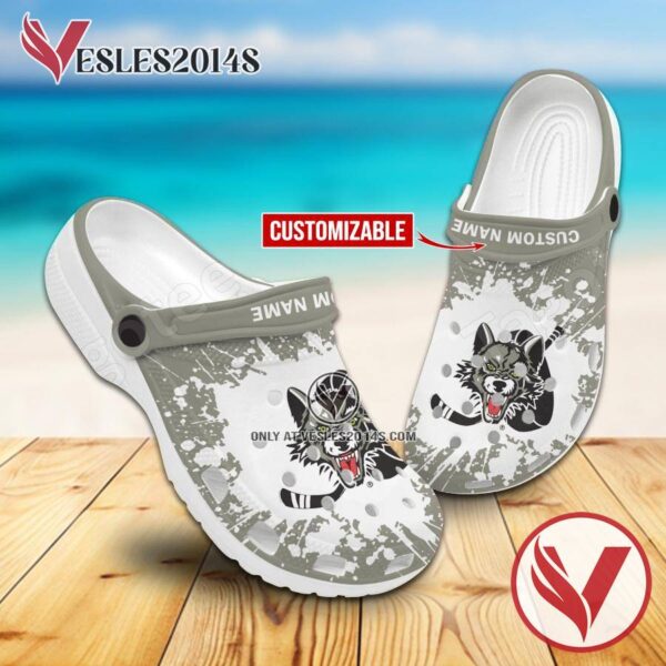 Chicago Wolves Logo Crocs Clogs, Unique Footwear For Fans