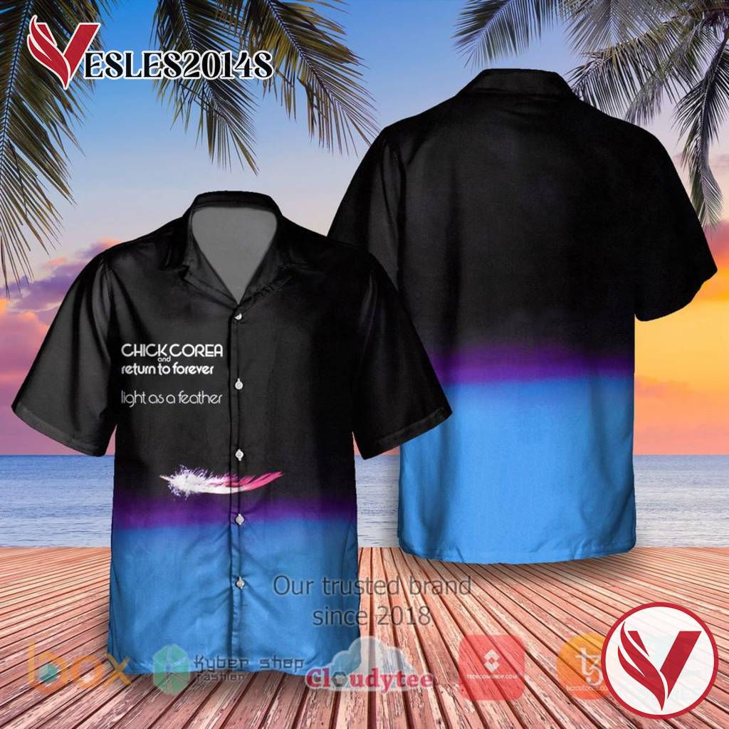 Chick Corea Return to Forever Light as a Feather Album Hawaiian Shirt, Best Gift For Music Lovers Vesles2014S