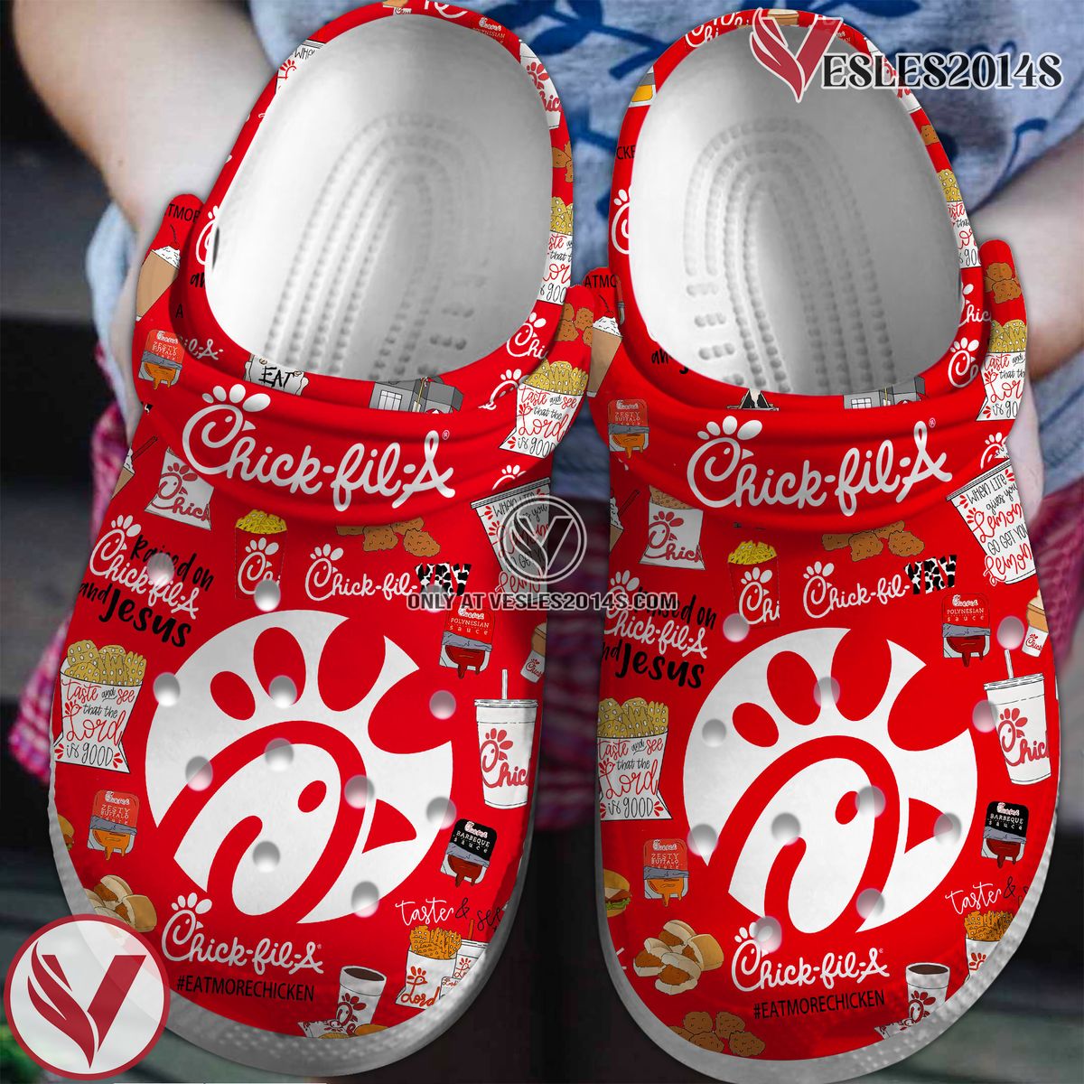 Chick Fil A Crocs Crocband Clogs Shoes Comfortable For Men Women and Kids Style 2, Unique Gift From Vesles2014S