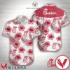 Chick Fil A Red Hibiscus White Hawaiian Shirt, Unique Gifts For Friends - Vesles2014S 1
