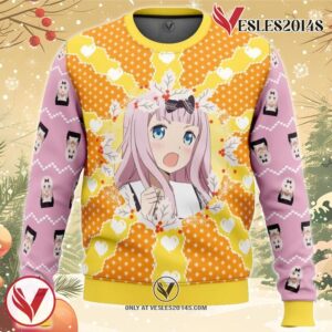 Chika Fujiwara Kaguya-sama Love Is War Ugly Christmas Sweater, Unique Christmas Gift For Fans - Vesles2014S