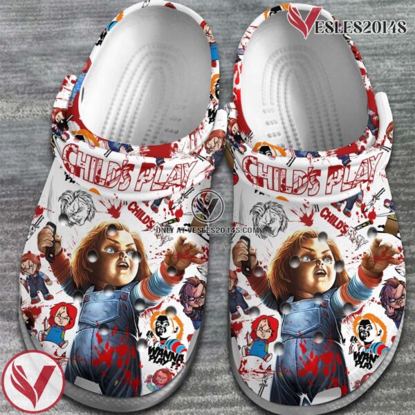 Child’s Play Movie Halloween Crocs Crocband Clogs Shoes Comfortable For Men Women and Kids Style 1 - Vesles2014S 2