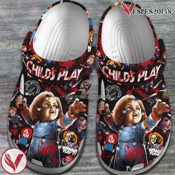 Child’s Play Movie Halloween Crocs Crocband Clogs Shoes Comfortable For Men Women and Kids Style 2 - Vesles2014S 2