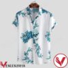 Chinese Style Porcelain Floral Printed Hawaiian Shirt, Unique Gifts For Friends - Vesles2014S 1