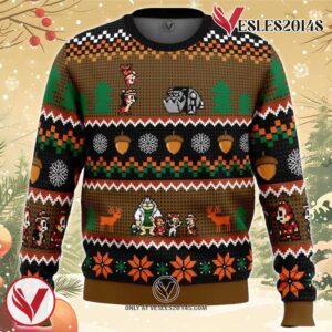 Chip ‘n Dale Christmas Rangers Ugly Christmas Sweater, Unique Christmas Gift For Fans - Vesles2014S
