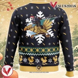 Chocobo Christmas Final Fantasy Ugly Christmas Sweater, Unique Christmas Gift For Fans - Vesles2014S 1