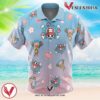 Chopper Pattern One Piece Hawaiian Button Up Shirt, Perfect Gifts For Anime Lovers - Vesles2014S