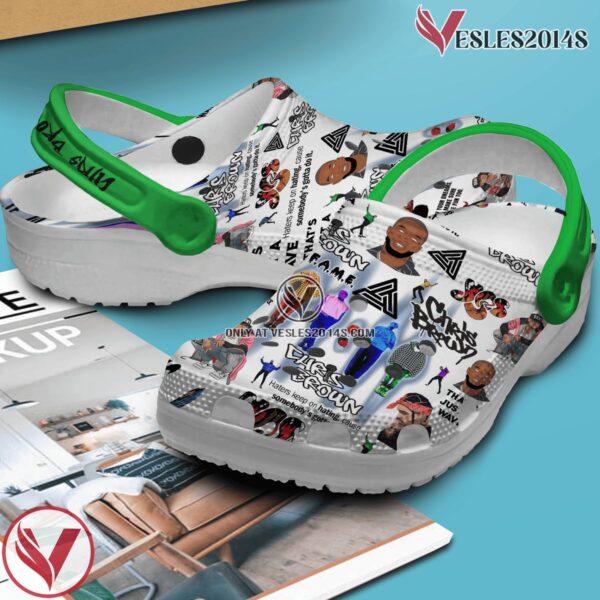 Chris Brown Music Crocs Crocband Clogs Shoes, Unique Gifts For Fans Style 1 - Vesles2014S 2