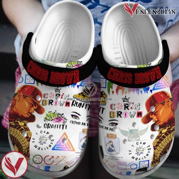 Chris Brown Music Crocs Crocband Clogs Shoes, Unique Gifts For Fans Style 5 - Vesles2014S