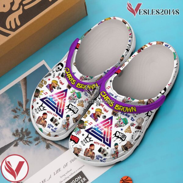 Chris Brown Music Crocs Crocband Clogs Shoes, Unique Gifts For Fans Style 7 - Vesles2014S 2