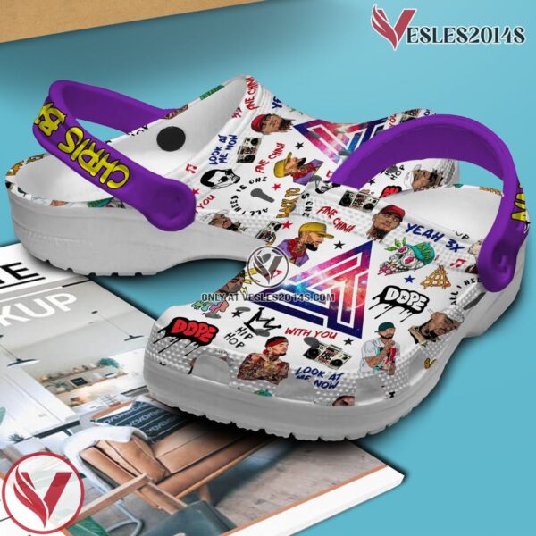 Chris Brown Music Crocs Crocband Clogs Shoes, Unique Gifts For Fans Style 7 - Vesles2014S 3