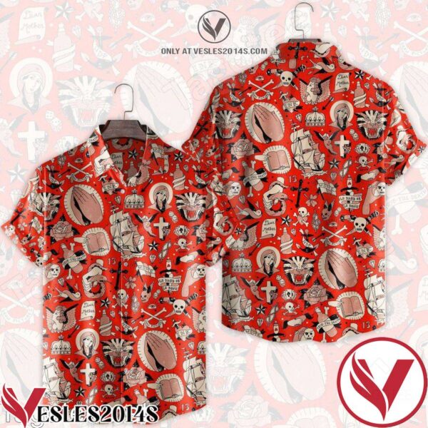 Christian Halloween Red Hawaiian Shirt, Unique Gifts For Friends - Vesles2014S 1