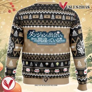Christmas Adventure DanMachi Ugly Christmas Sweater, Unique Christmas Gift For Fans - Vesles2014S 1
