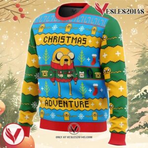 Christmas Adventure Time Ugly Christmas Sweater, Unique Christmas Gift For Fans - Vesles2014S 1