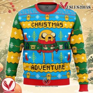 Christmas Adventure Time Ugly Christmas Sweater, Unique Christmas Gift For Fans - Vesles2014S