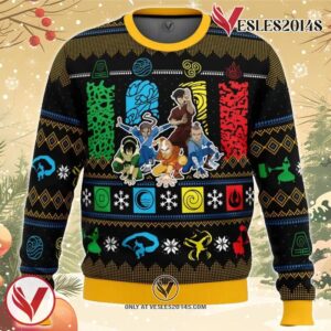 Christmas Avatar Last Airbender Ugly Christmas Sweater, Unique Christmas Gift For Fans - Vesles2014S