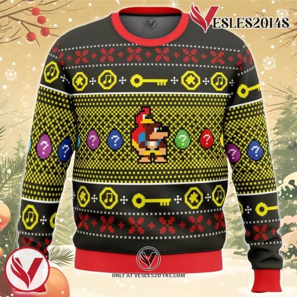 Christmas Banjo-Kazooie Ugly Christmas Sweater, Unique Christmas Gift For Fans - Vesles2014S