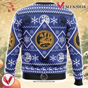 Christmas Blue Ranger Power Rangers Ugly Christmas Sweater, Unique Christmas Gift For Fans - Vesles2014S 1