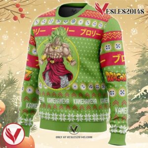 Christmas Broly Dragon Ball Z Ugly Christmas Sweater, Unique Christmas Gift For Fans - Vesles2014S 1