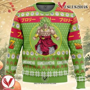 Christmas Broly Dragon Ball Z Ugly Christmas Sweater, Unique Christmas Gift For Fans - Vesles2014S