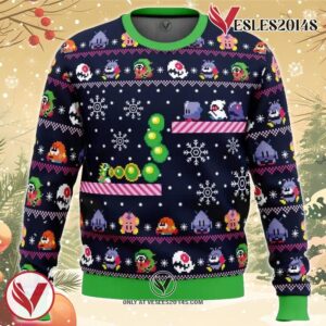 Christmas Bubble Bubble Bobble Ugly Christmas Sweater, Unique Christmas Gift For Fans - Vesles2014S