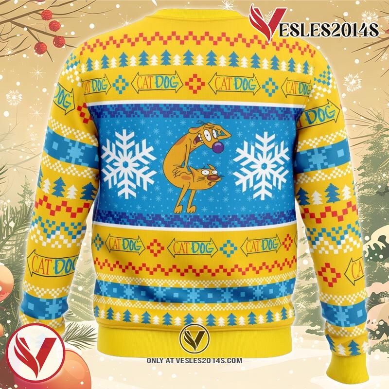 Christmas CatDog Nickelodeon Ugly Christmas Sweater, Unique Christmas Gift For Fans - Vesles2014S 1