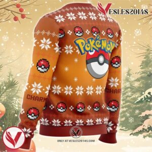 Christmas Charmander Pokemon Ugly Christmas Sweater, Unique Christmas Gift For Fans - Vesles2014S 2