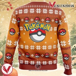 Christmas Charmander Pokemon Ugly Christmas Sweater, Unique Christmas Gift For Fans - Vesles2014S 3