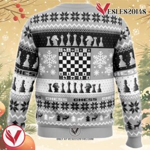 Christmas Chess Board Games Ugly Christmas Sweater, Unique Christmas Gift For Fans - Vesles2014S 1