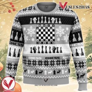 Christmas Chess Board Games Ugly Christmas Sweater, Unique Christmas Gift For Fans - Vesles2014S