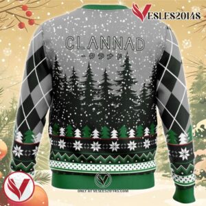 Christmas Couple Clannad Ugly Christmas Sweater, Unique Christmas Gift For Fans - Vesles2014S 1