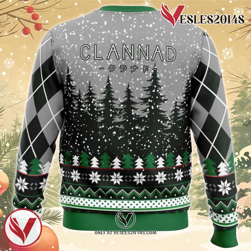 Christmas Couple Clannad Ugly Christmas Sweater, Unique Christmas Gift For Fans - Vesles2014S 1