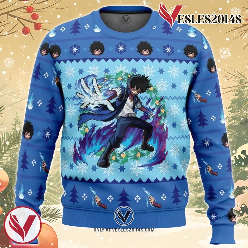Christmas Dabi My Hero Academia Ugly Christmas Sweater, Unique Christmas Gift For Fans - Vesles2014S