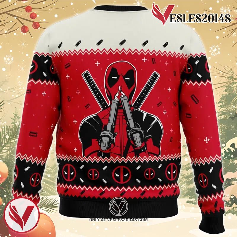 Christmas Deadpool Marvel Comics Ugly Christmas Sweater, Unique Christmas Gift For Fans - Vesles2014S 1