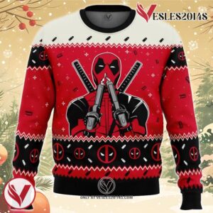 Christmas Deadpool Marvel Comics Ugly Christmas Sweater, Unique Christmas Gift For Fans - Vesles2014S