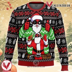 Christmas Deadpool Marvel Ugly Christmas Sweater, Unique Christmas Gift For Fans - Vesles2014S