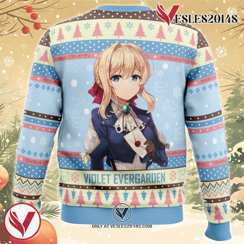 Christmas Doll Violet Evergarden Ugly Christmas Sweater, Unique Christmas Gift For Fans - Vesles2014S 1