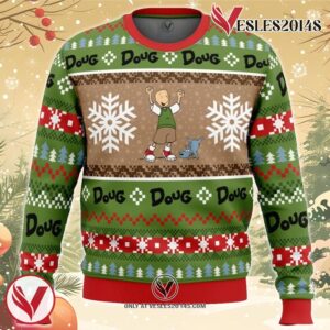 Christmas Doug Nickelodeon Ugly Christmas Sweater, Unique Christmas Gift For Fans - Vesles2014S