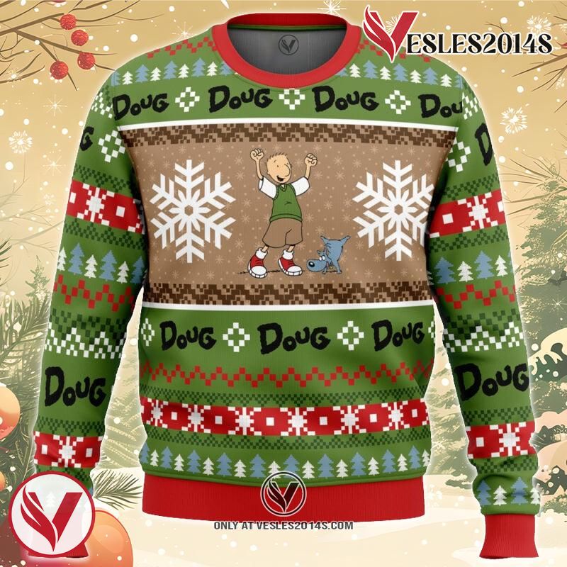 Christmas Doug Nickelodeon Ugly Christmas Sweater, Unique Christmas Gift For Fans - Vesles2014S