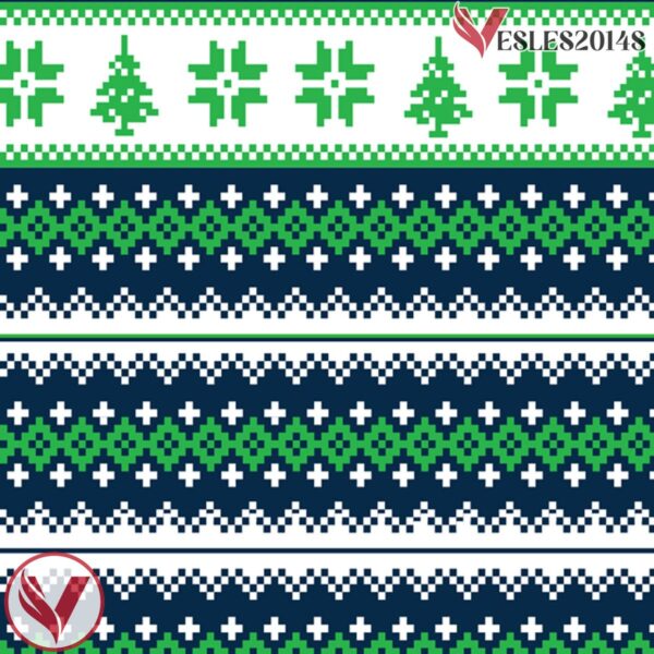 Christmas Dueling Reindeer Ugly Sweater Hockey Jersey - Vesles2014S 4