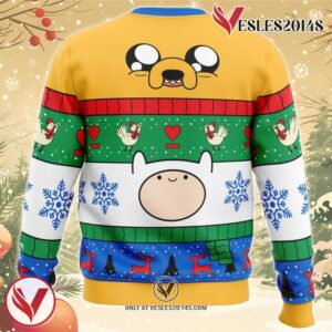Christmas Finn and Jake Adventure Time Ugly Christmas Sweater, Unique Christmas Gift For Fans - Vesles2014S 1