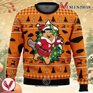 Christmas Fred The Flintstones Ugly Christmas Sweater, Unique Christmas Gift For Fans - Vesles2014S