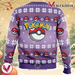Christmas Gengar Pokemon Ugly Christmas Sweater, Unique Christmas Gift For Fans - Vesles2014S 3