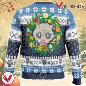 Christmas Hashibira Inosuke Demon Slayer Ugly Christmas Sweater, Unique Christmas Gift For Fans - Vesles2014S 3