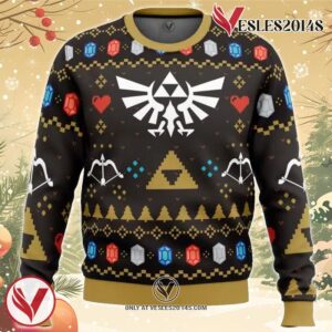 Christmas Hero Zelda Ugly Christmas Sweater, Unique Christmas Gift For Fans - Vesles2014S