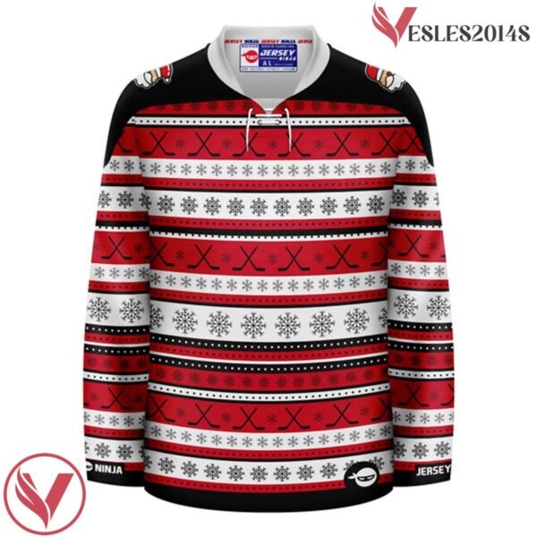Christmas Hockey Ugly Sweater Hockey Jersey - Vesles2014S 2