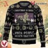 Christmas Is Born When People Gather Together Monster Ugly Christmas Sweater, Unique Christmas Gift For Fans - Vesles2014S